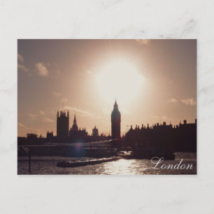 London Sunset Postcard