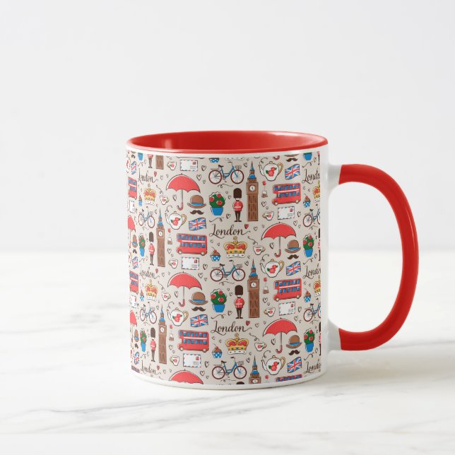 London Symbols Pattern Mug (Right)