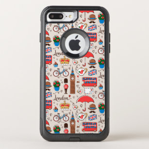 London Symbols Pattern OtterBox Commuter iPhone 8 Plus/7 Plus Case