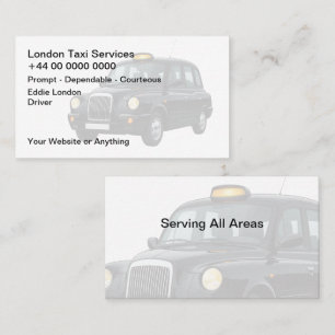London Taxi Driver Simple Business Cards