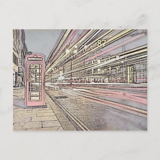 London Telephone Booth Postcard