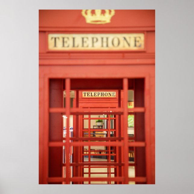 London Telephone Booth Poster (Front)
