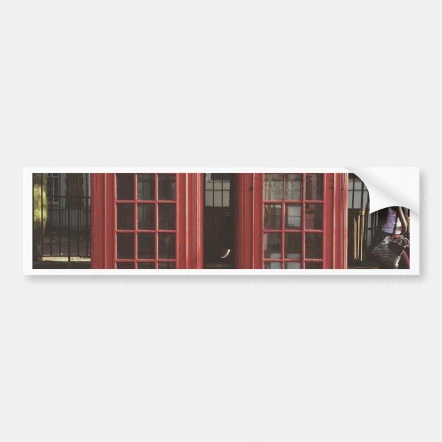 London Telephone Box Bumper Sticker (Front)