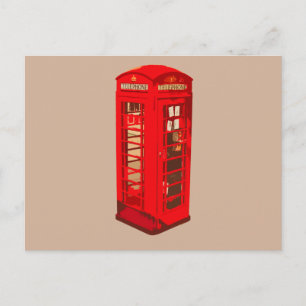 London Telephone Cell Postcard