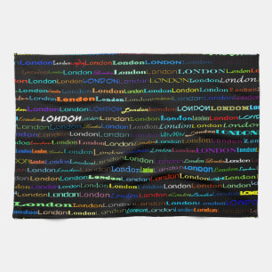 London Text Design I Kitchen Towel