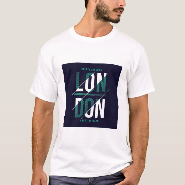 LONDON. TEXT PRINTED T-SHIRT (Front)