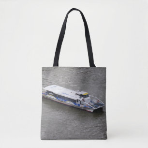 London Thames Cruise Boat Tote Bag