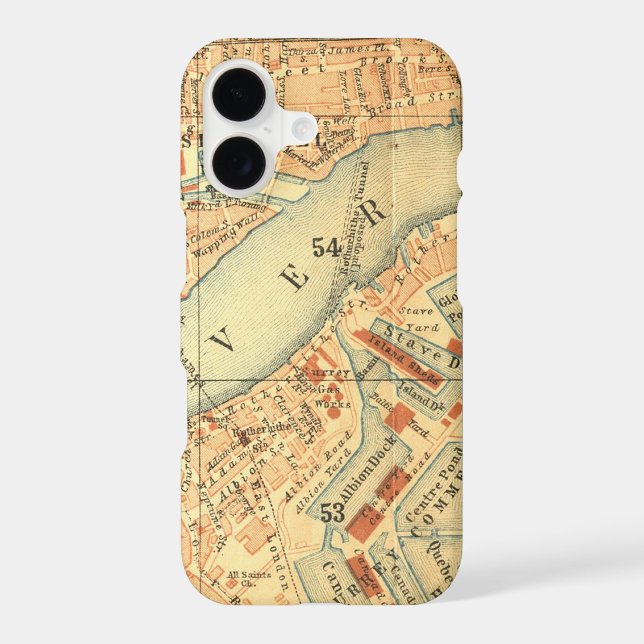 London Thames Vintage Map (Back)