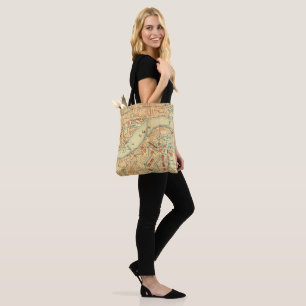 London Thames Vintage Map Tote Bag
