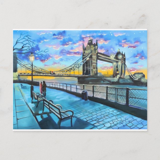 London Thames walk Postcard (Front)