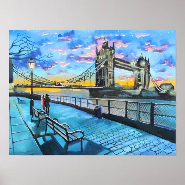 London Thames walk Poster (Front)