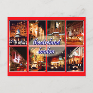 London theatres postcard