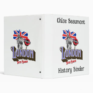 London theme binder for school lessons, Editable
