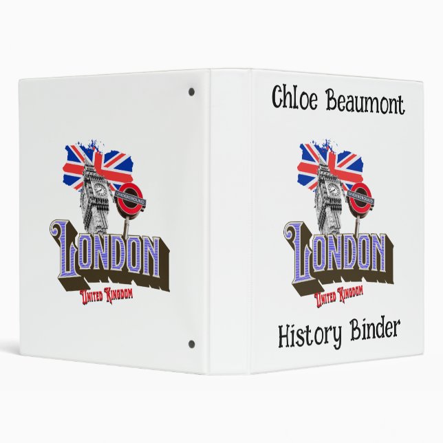 London theme binder for school lessons, Editable (Background)