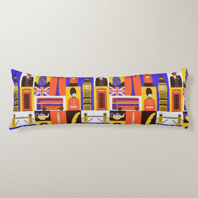 London Themed Body Pillow (Front)