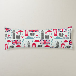 London Themed Body Pillow