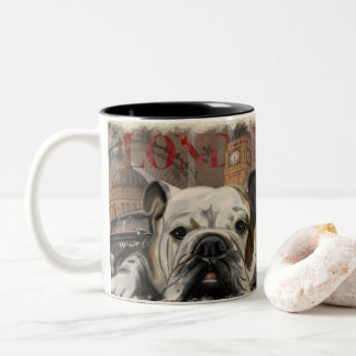 London Themed Decor Two-Tone Coffee Mug