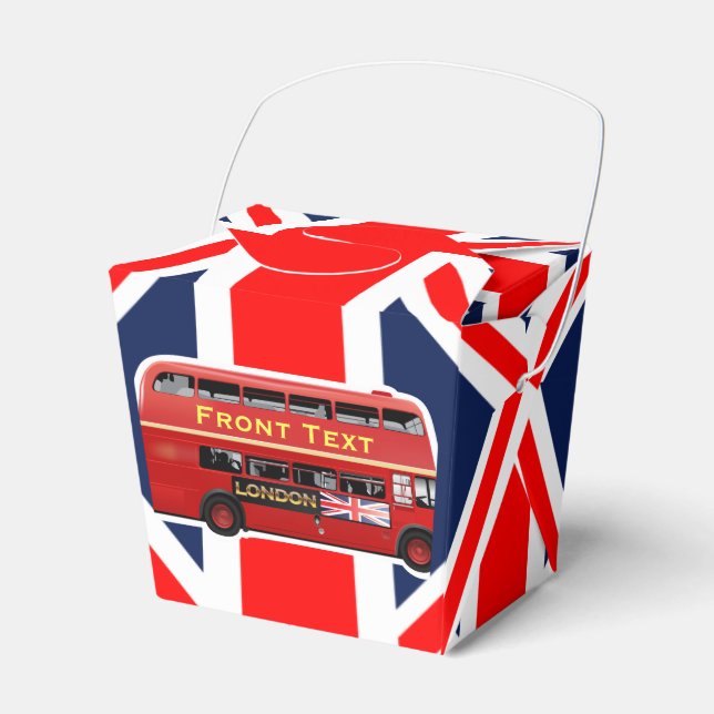 London Themed Favor Box (Front Side)