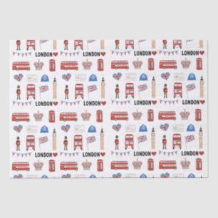 London Themed Tissue Paper   London Themed Gift 
