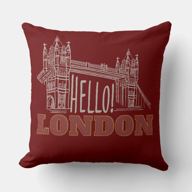 LONDON THROW PILLOW (Front)