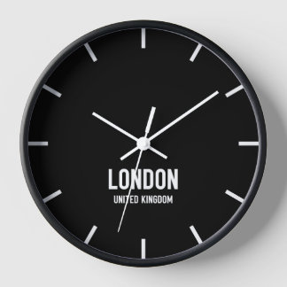 London Time Zone Newsroom Wall Clock