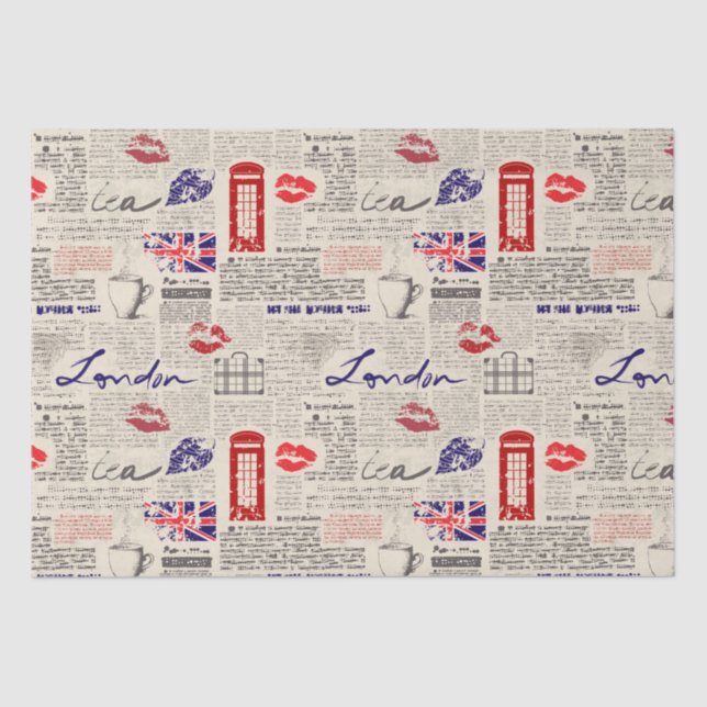 London  tissue paper (Front)