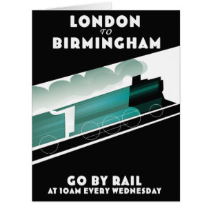 London to Birmingham Train poser