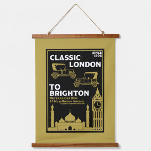 London To Brighton Veteran Car Run Hanging Tapestry
