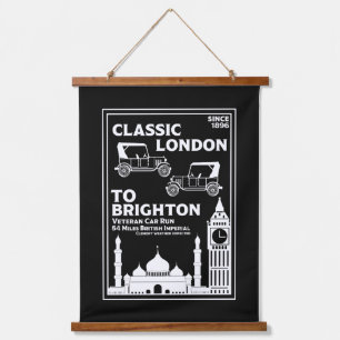 London To Brighton Veteran Car Run Hanging Tapestry