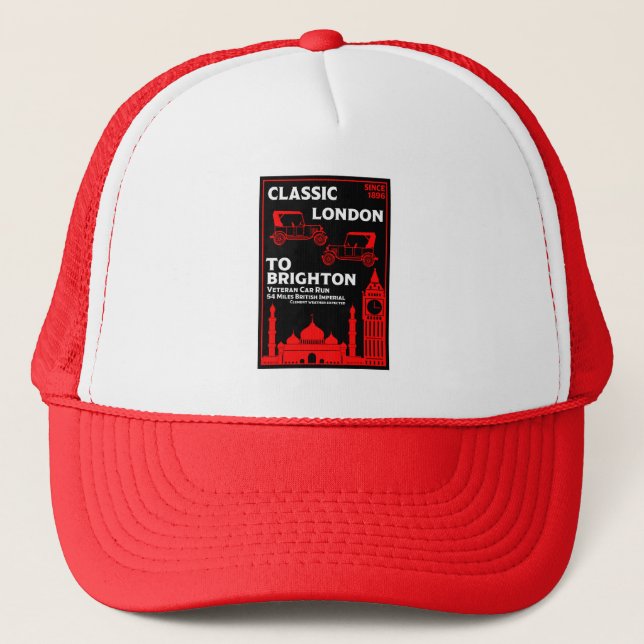 London To Brighton Veteran Car Run Trucker Hat (Front)