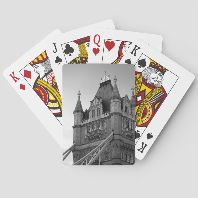 London Tower Bridge Close-up Playing Cards (Back)