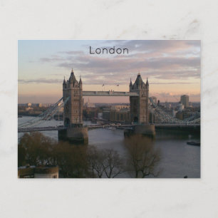 London Tower Bridge Holiday Postcard
