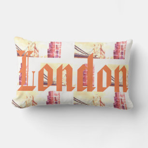 London Tower Bridge Panorama Vintage Look Cushion