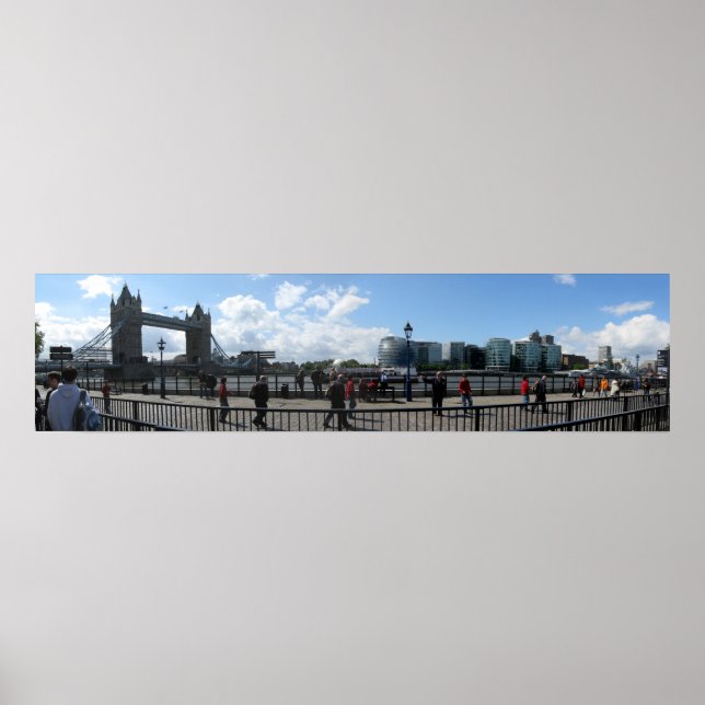 London Tower Bridge Panoramic Poster (Front)
