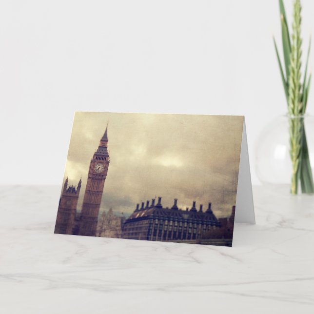 London Town Big Ben Greeting Card (Front)