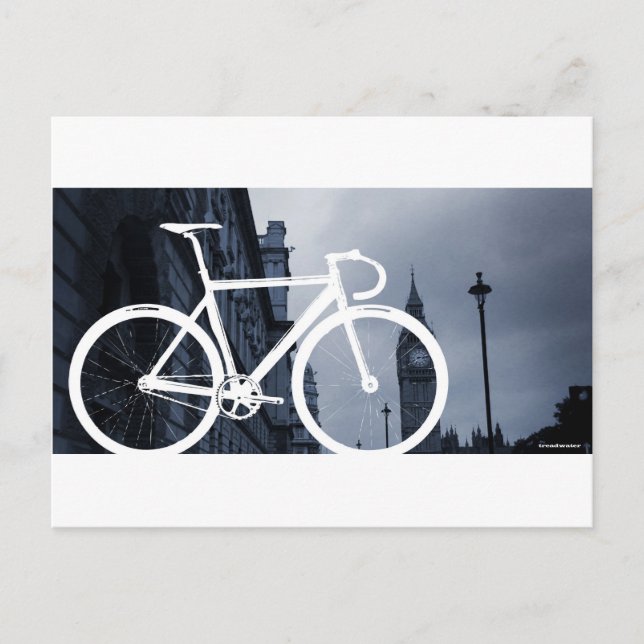 London Track Bicycle Postcard (Front)