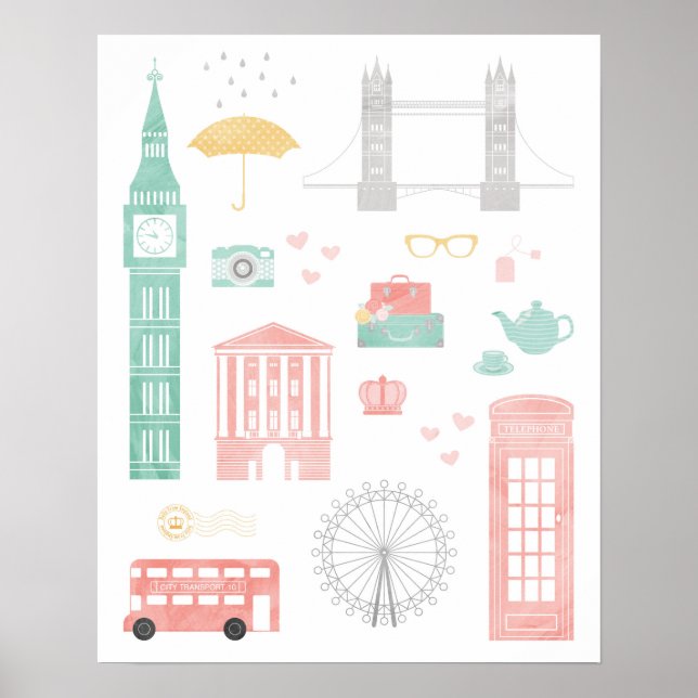 London Travel Poster (Front)