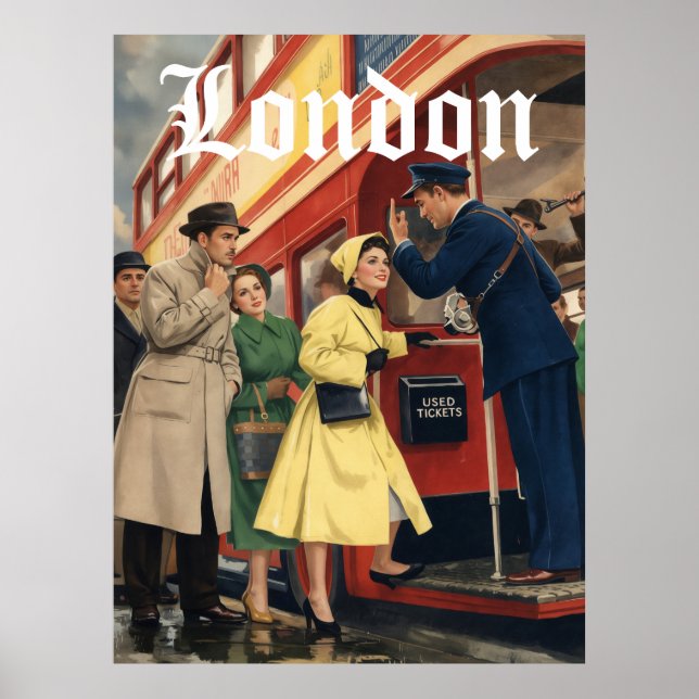 London Travel Poster  (Front)