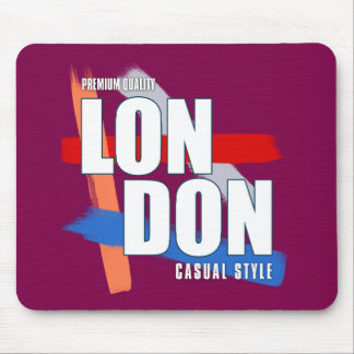 London Typography Mouse Pad