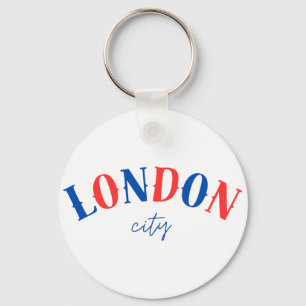 London Typography Sign 1 Keychain