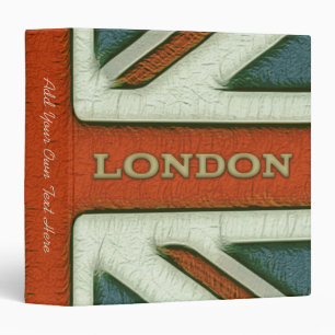 London UK Flag 1.5" Binder