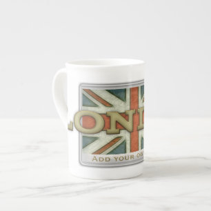 London UK Flag Bone China Mug