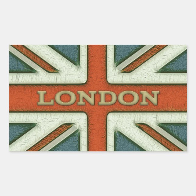 London UK Flag Sticker (Front)