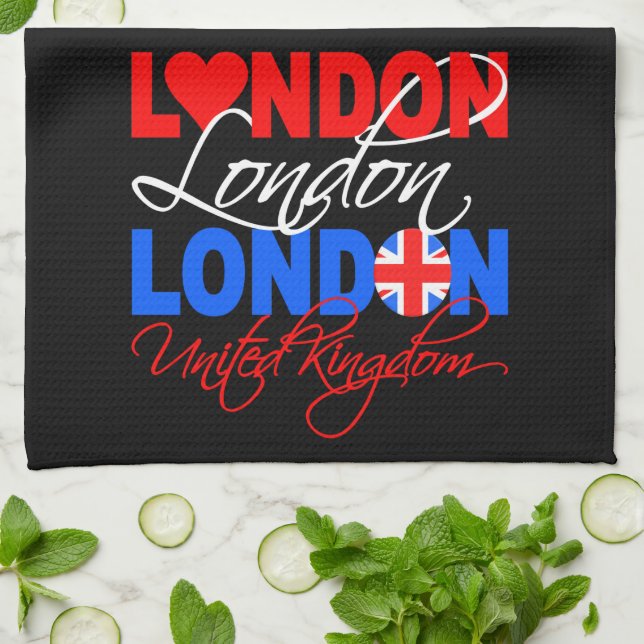 London UK hand towel (Folded)