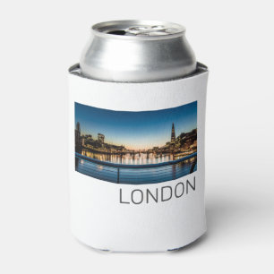 London Uk Skyline United Kingdom England Souvenir Can Cooler