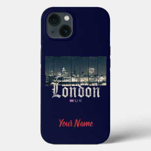 London Uk Skyline United Kingdom England vintage iPhone 13 Case