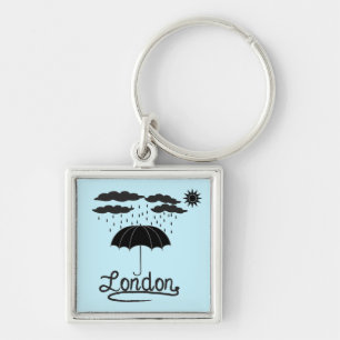 London   Under An Umbrella Keychain