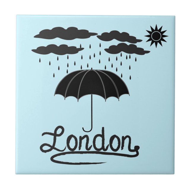 London | Under An Umbrella Tile (Front)