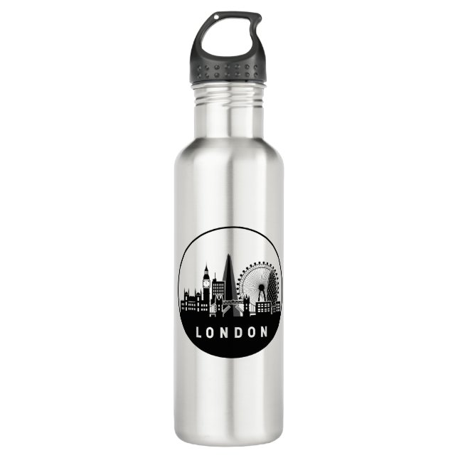London United Kingdom Skyline 710 Ml Water Bottle (Front)
