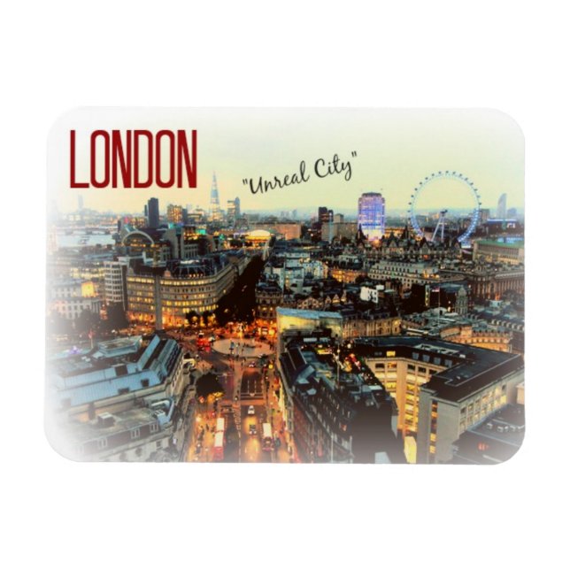 London: "Unreal City"--T.S. Eliot magnet (Horizontal)